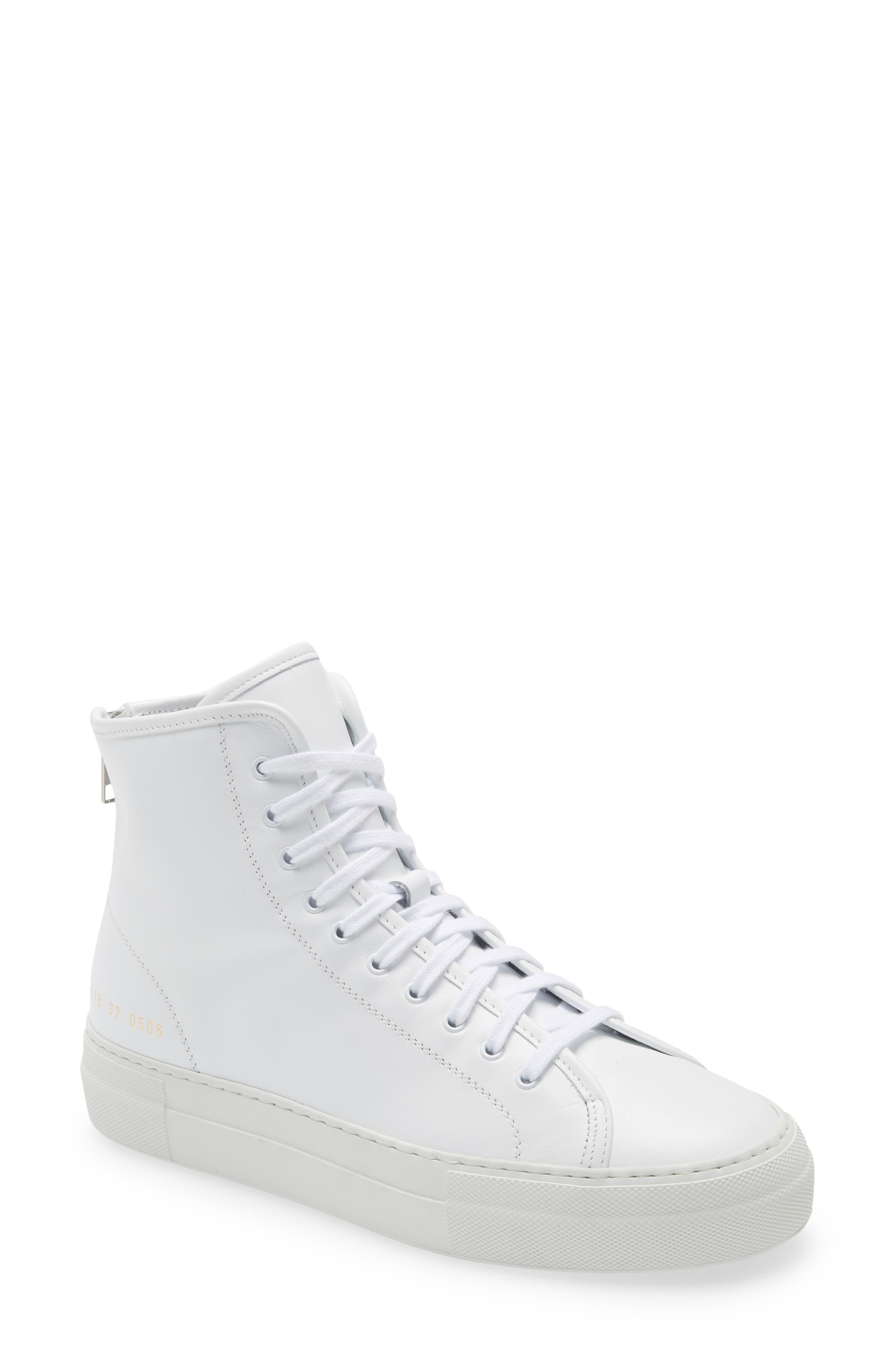 Tournament High Super Sneaker, Main, color, WHITE/ WHITE