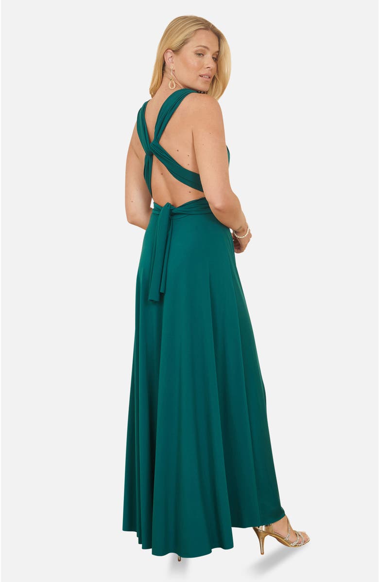 Yumi Jersey Stretch Multiway Maxi Dress, Alternate, color, Green