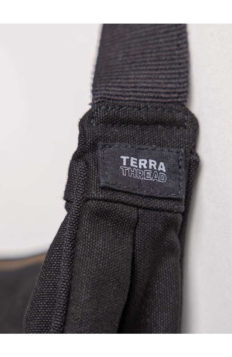 Terra Thread Organic Cotton Crossbody Bag, Alternate, color, Black