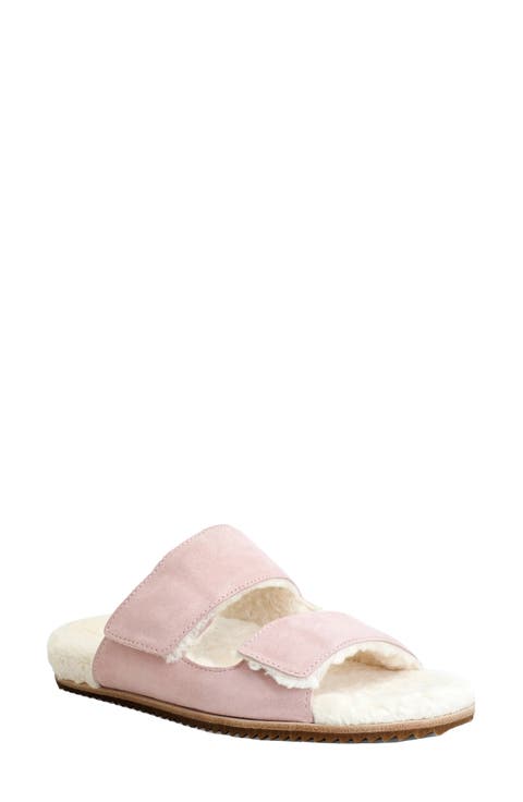 Amelia Faux Fur Lined Slide Slipper (Women)