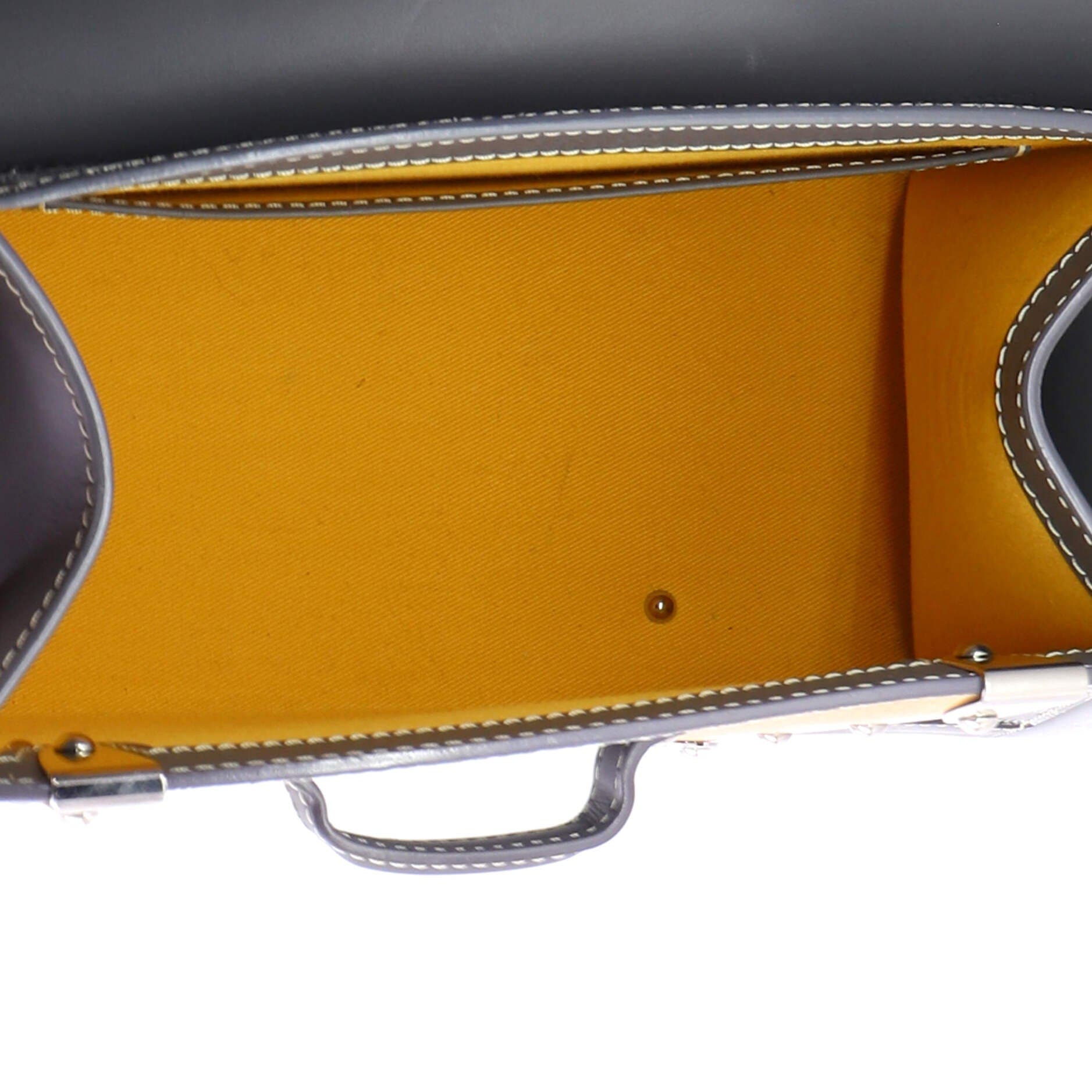 Saigon Top Handle Bag Coated Canvas with Leather PM, Alternate, color, Grey