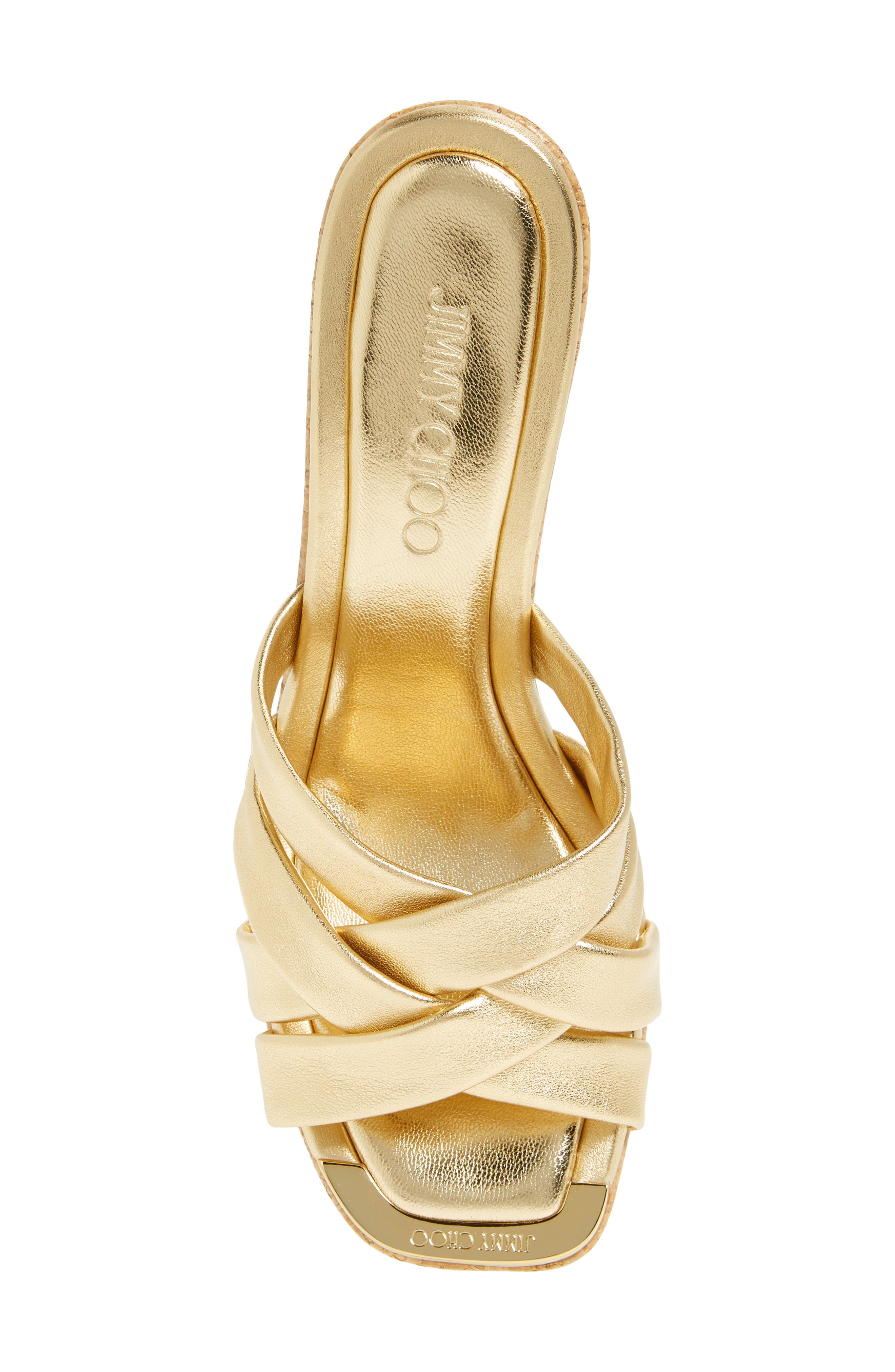 Jimmy Choo Maribou Wedge Slide Sandal, Alternate, color, 