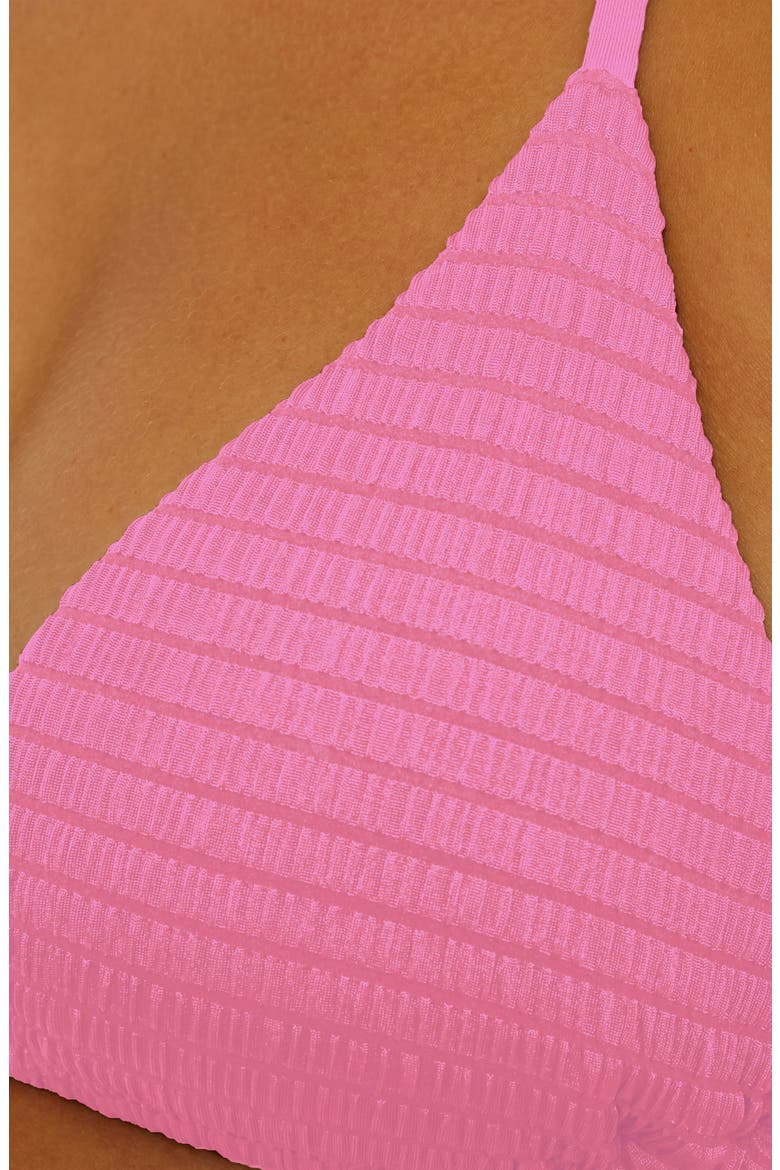 Maza Triangle Bikini Top, Alternate, color, ROSY