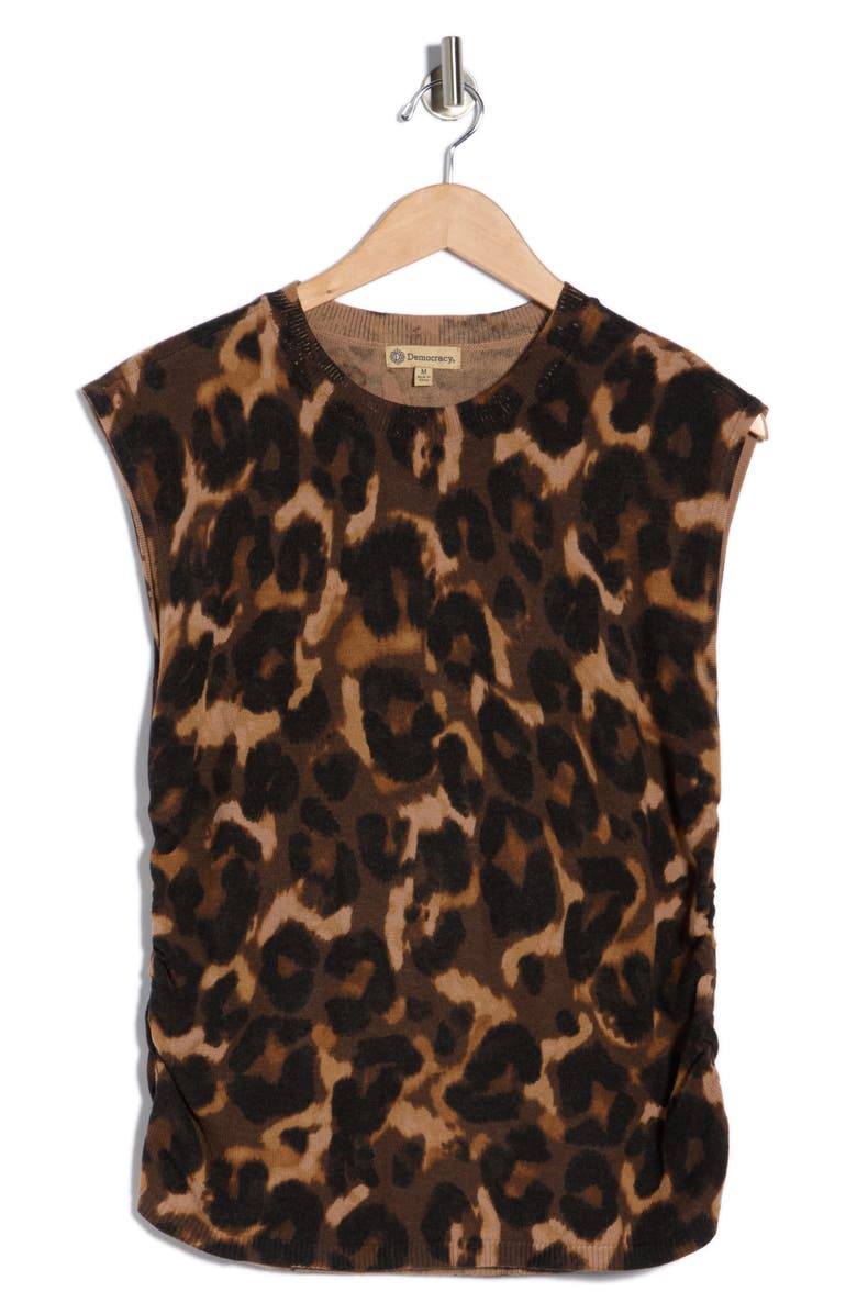 Democracy Sweater Vest, Alternate, color, Brown Multi