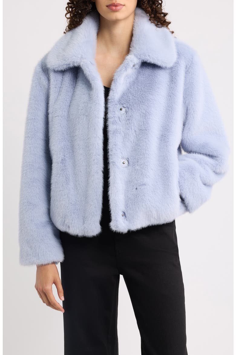 Tami Faux Fur Coat, Main, color, FROST