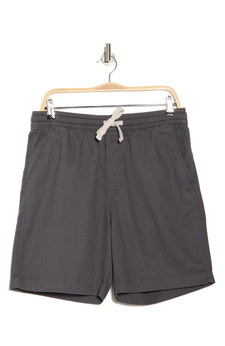 Lucky Brand Slub Drawstring Shorts, Alternate, color, Iron Gate