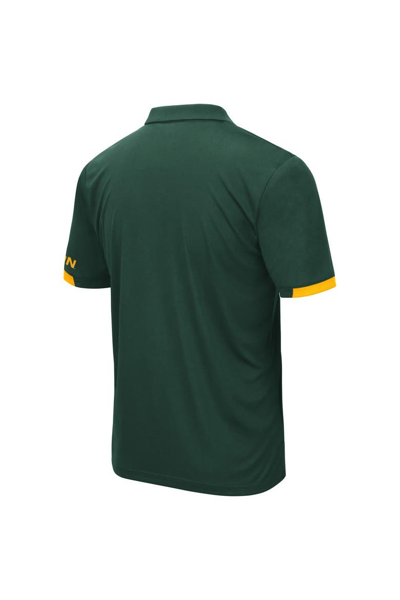Men's Colosseum Green NDSU Bison Santry Lightweight Polo, Alternate, color, Green