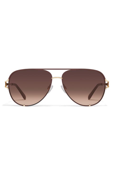 High Key Twist 60mm Gradient Aviator Sunglasses