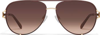 High Key Twist 60mm Gradient Aviator Sunglasses