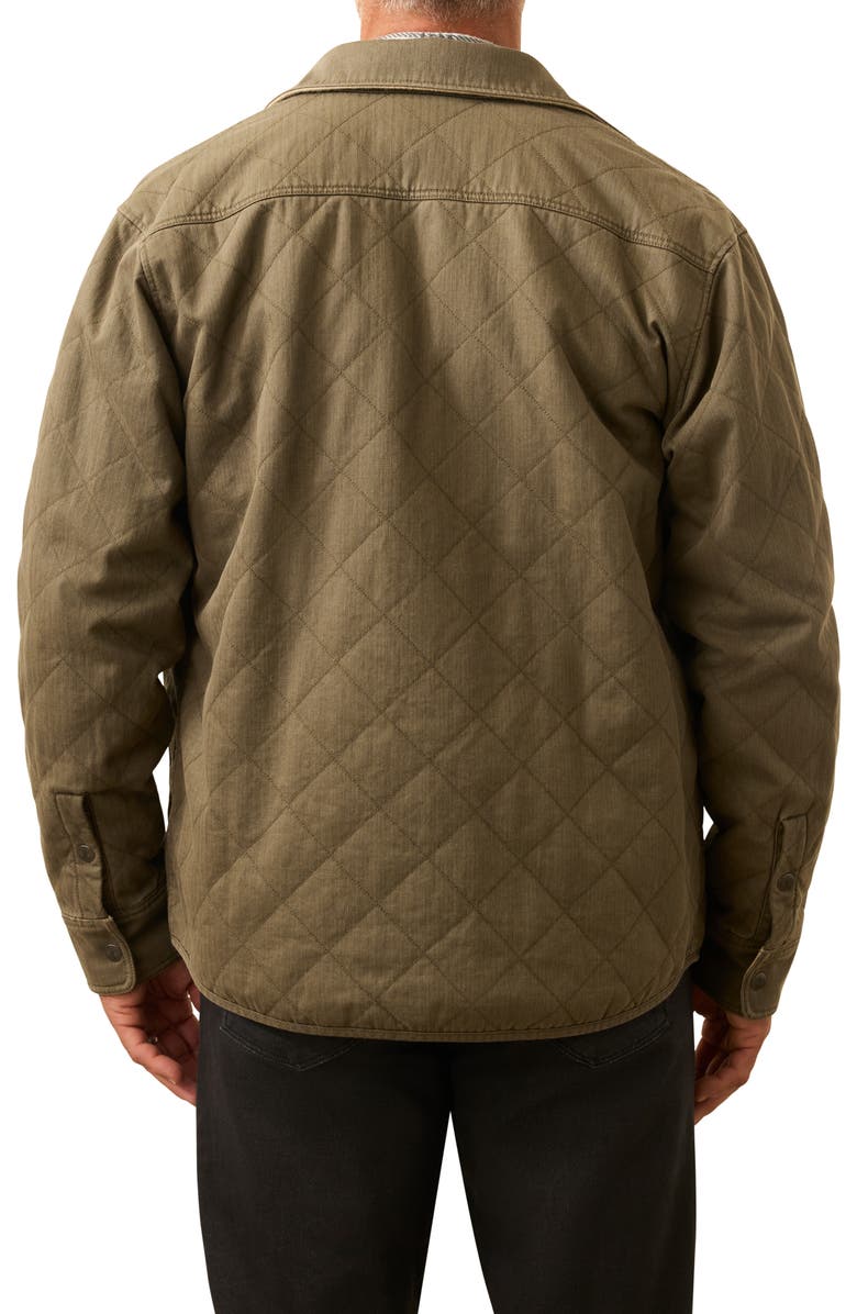Faherty Doug Good Feather Bondi Reversible Quilted Jacket, Alternate, color, Prairie Olive