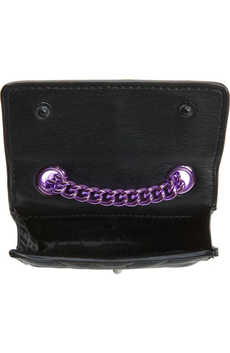 Kurt Geiger London Micro Kensington Glitter Quilted Crossbody Bag, Alternate, color,