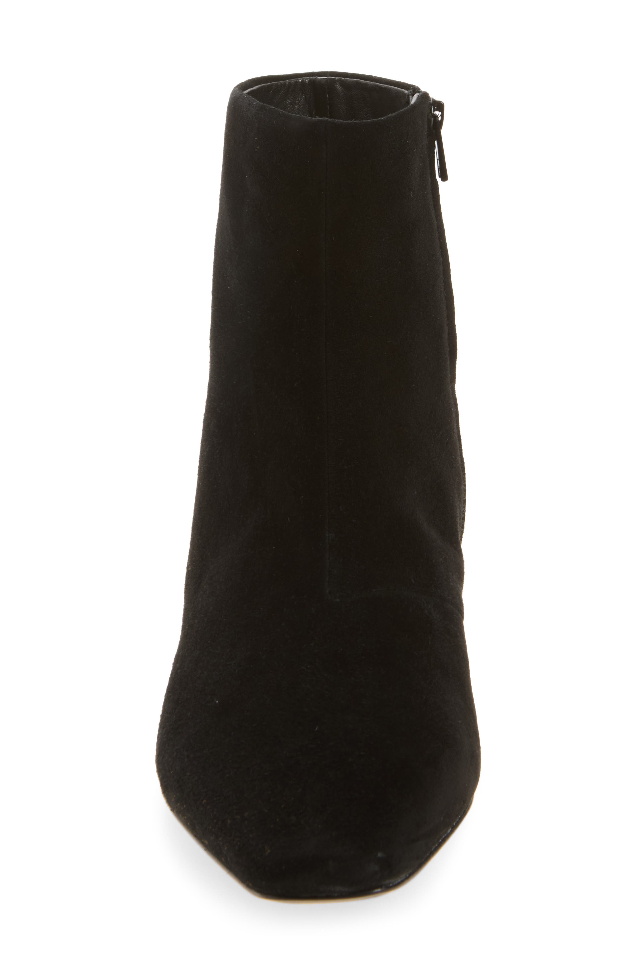Siya Leather Bootie, Alternate, color, BLACK