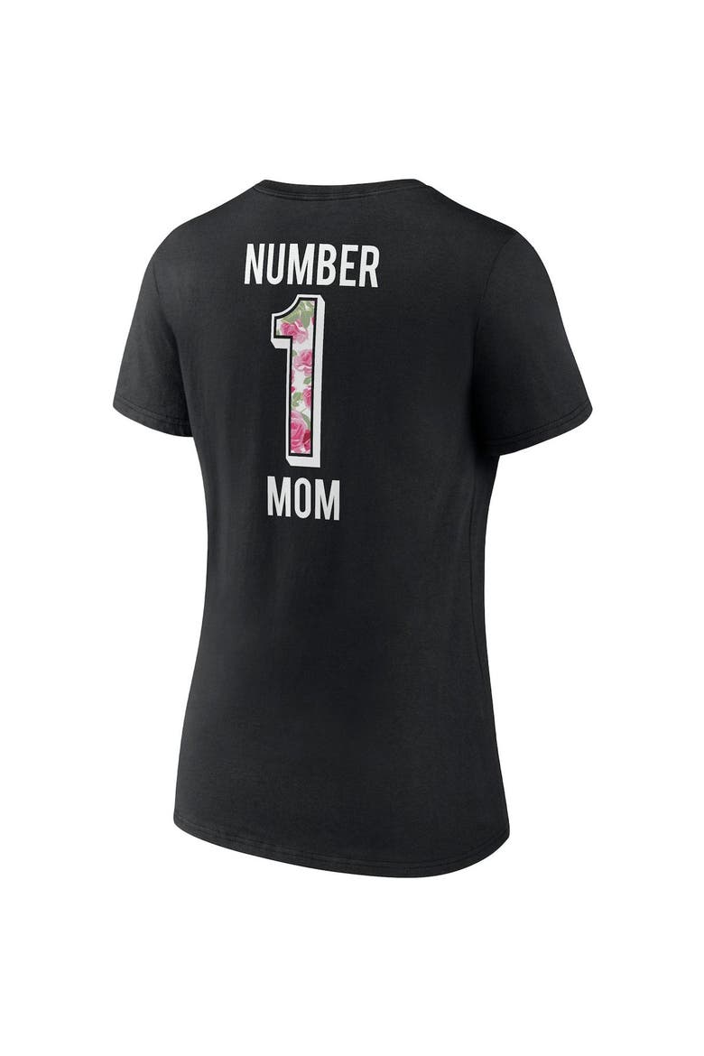 Women's Fanatics Branded Black Las Vegas Raiders Team Mother's Day V-Neck T-Shirt, Alternate, color, Black
