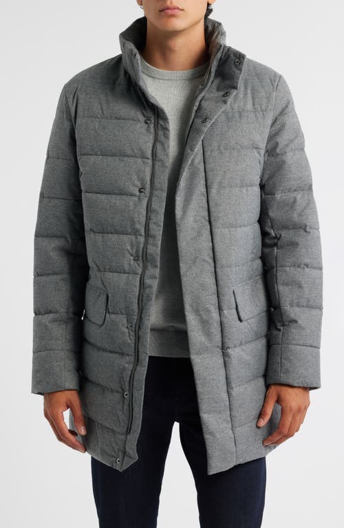 Save The Duck Gordon Puffer Jacket With Stowaway Hood In Gray