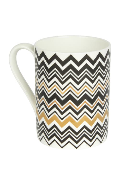 Missoni Home Zigzag Gold Cup In Pattern