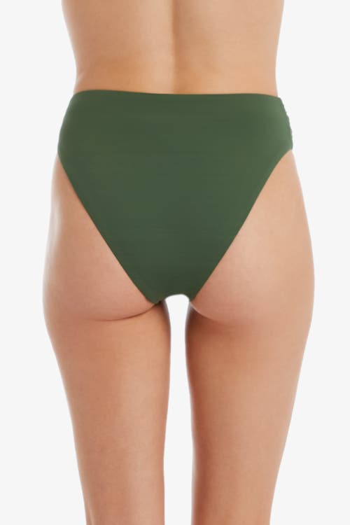 Helen Jon Shirred Bottom In Green