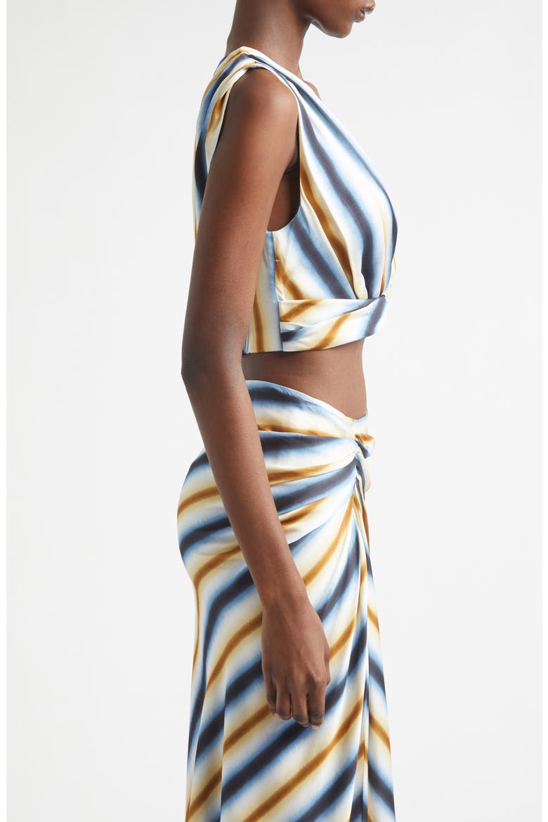 Brooklyn Stripe Crop Top, Alternate, color, TAHOE BLUE/ MILK CHOCOLATE