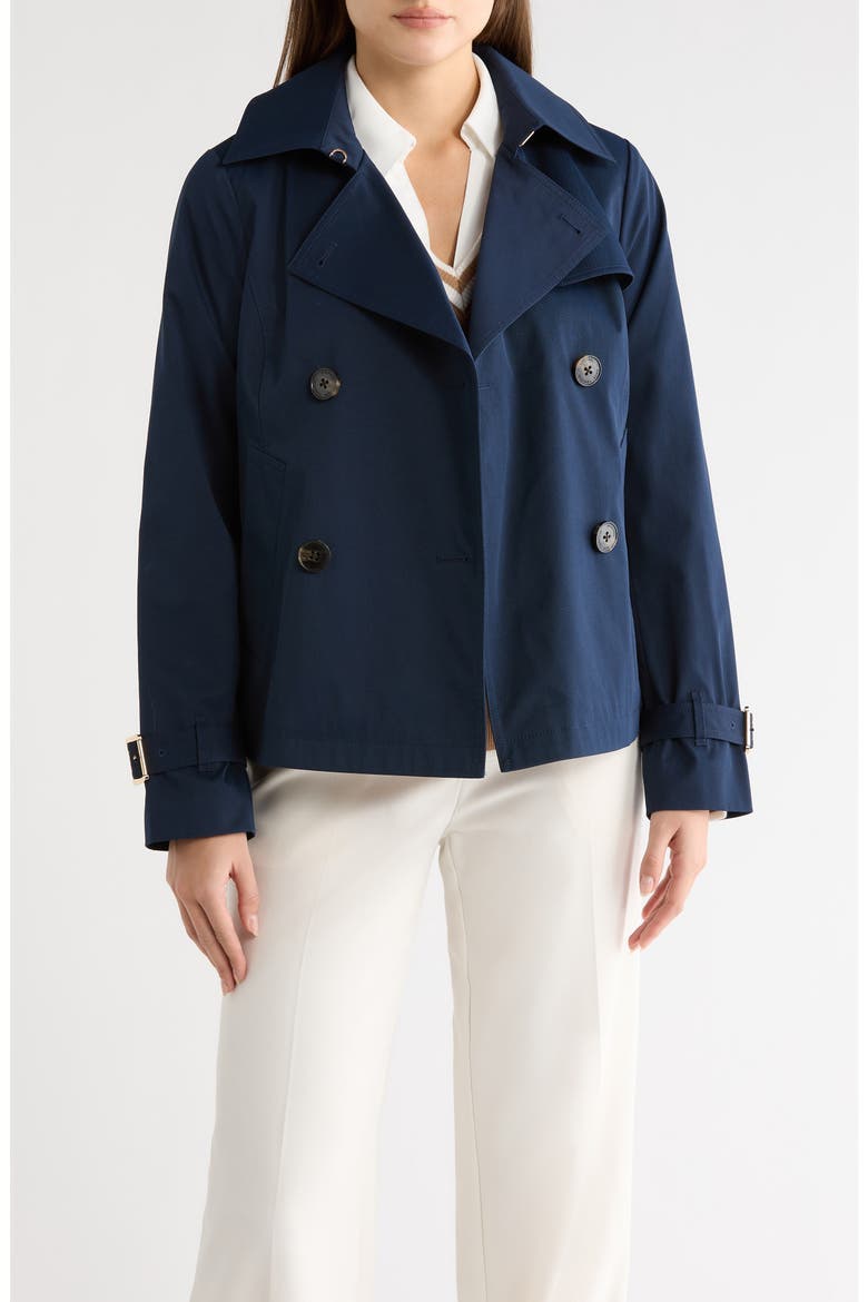 Short Trench Coat, Alternate, color, MIDNIGHT