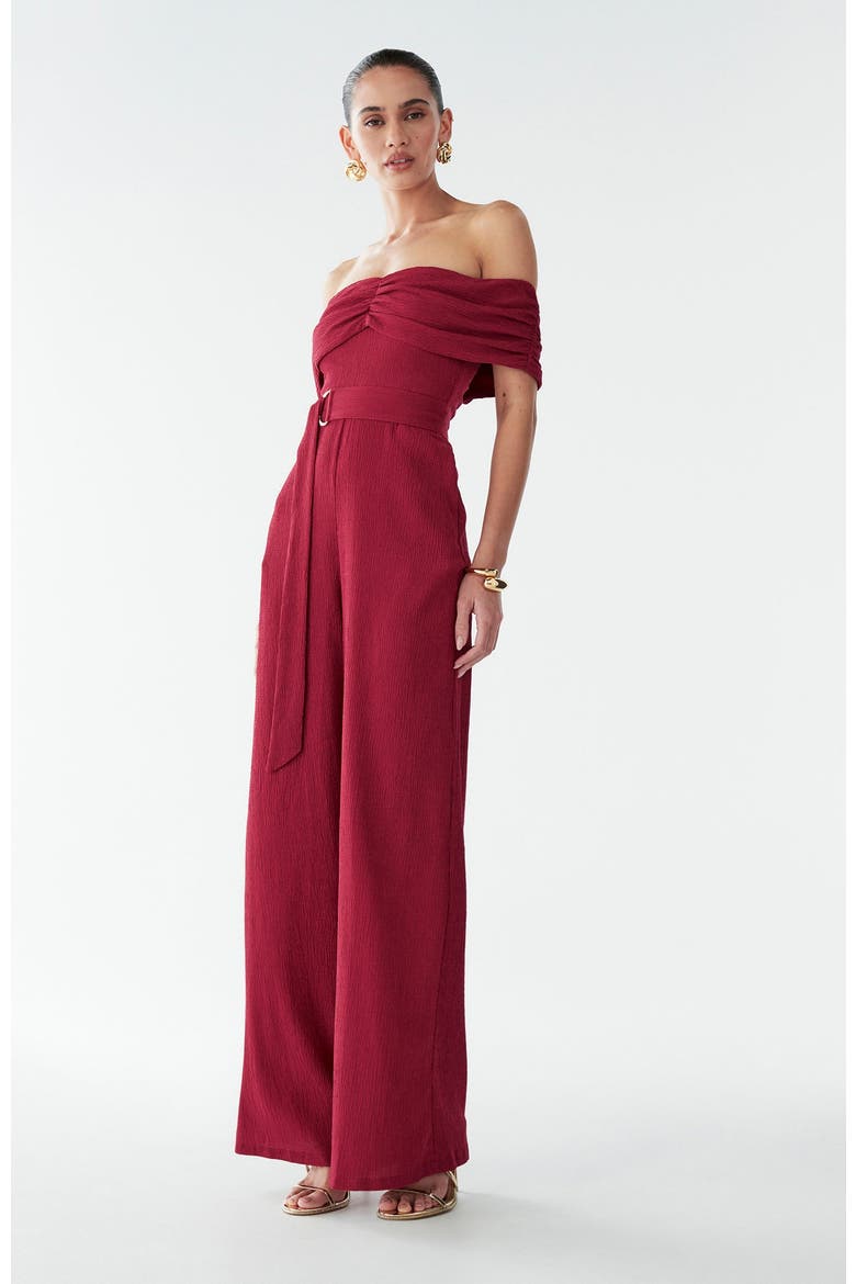 Ava Jumpsuit, Alternate, color, Burgundy