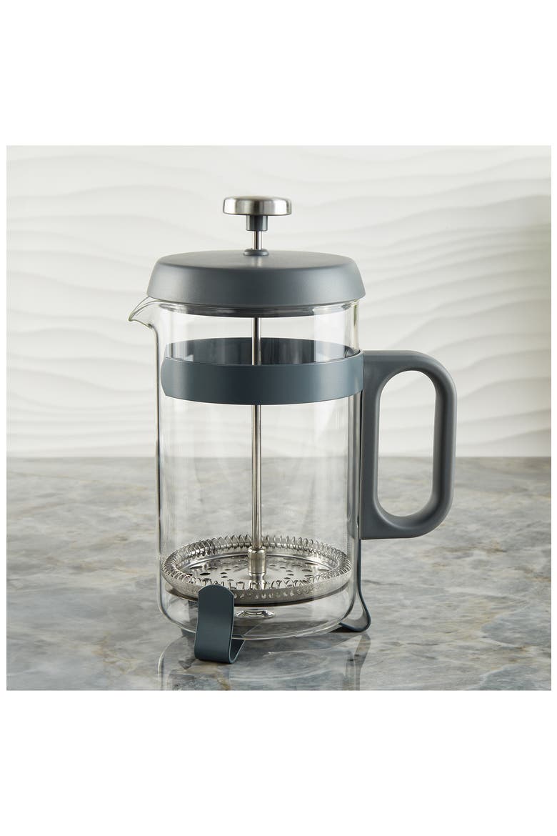 Leo Aroma French Press, Alternate, color, BLACK/ CLEAR