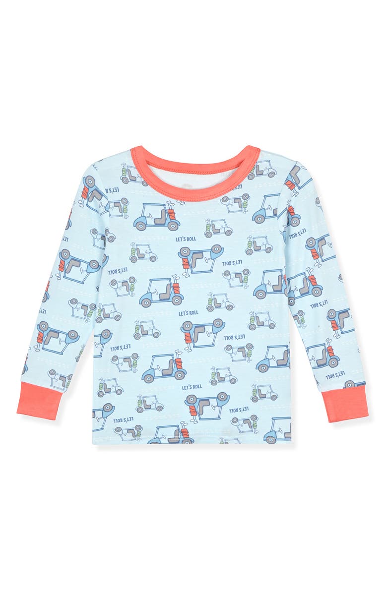 SLEEP ON IT Kids' Assorted 2-Pack Print Fitted Two-Piece Pajamas, Alternate, color, Cream