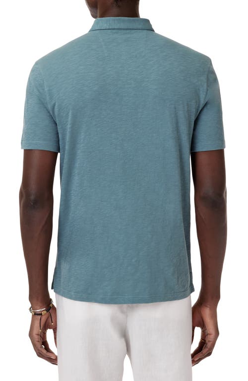 John Varvatos Victor Organic Cotton Polo In Fog