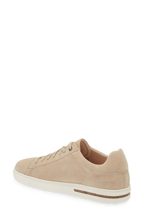 Shop Birkenstock Bend Low Top Sneaker In Beige Dotted Suede