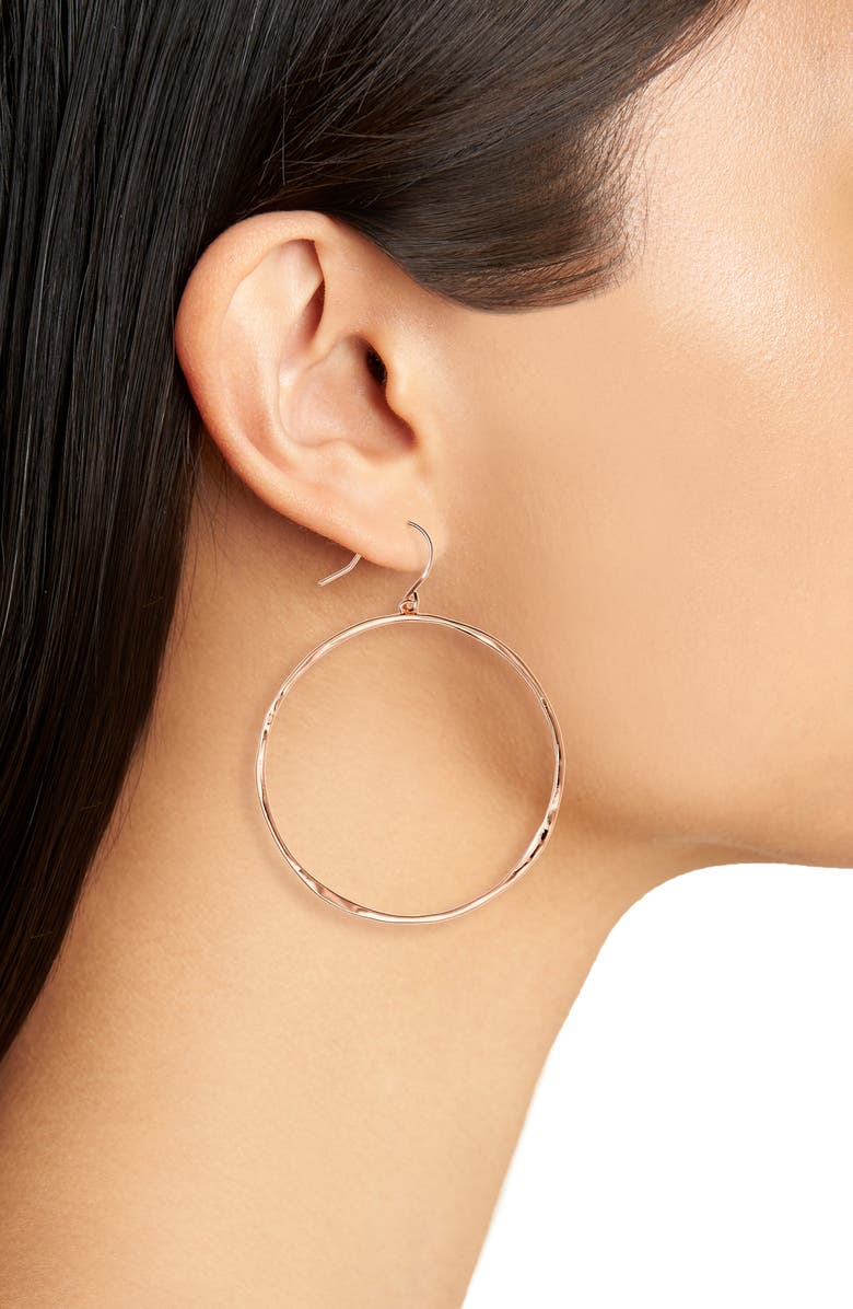 gorjana G Ring Hoops, Alternate, color, Rose Gold