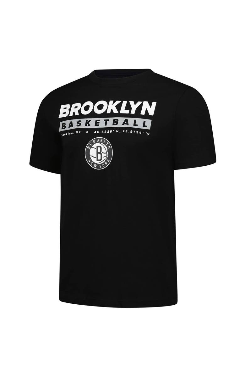 FANATICS Men's Fanatics  Black Brooklyn Nets Location Just Net T-Shirt, Alternate, color, Black