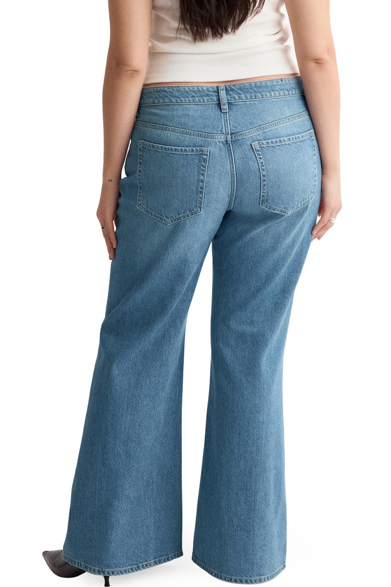 Mid Rise Flare Jeans, Alternate, color, MEDIUM BLUE