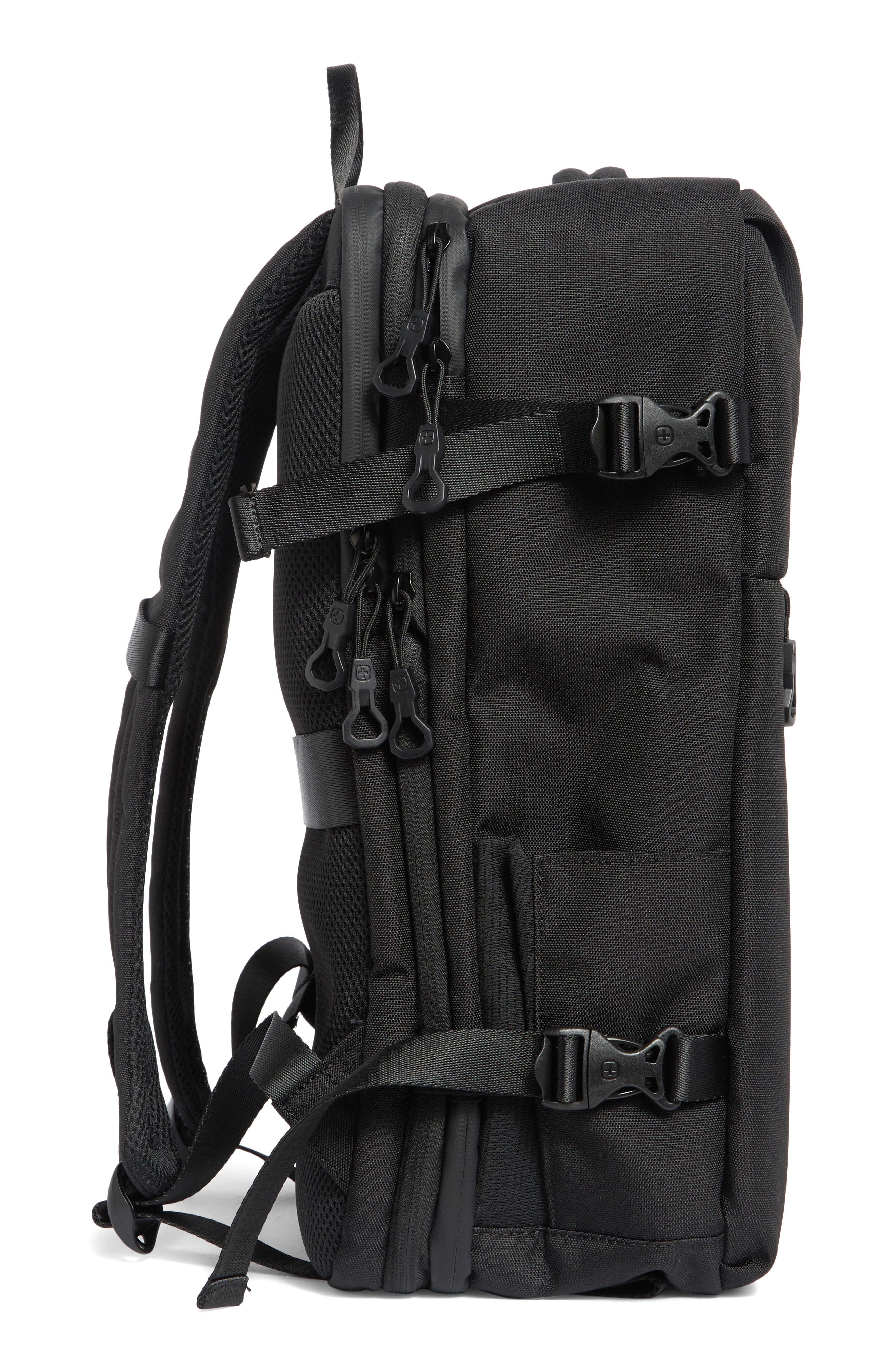 Large Business Travel Backpack, Alternate, color, BLACK