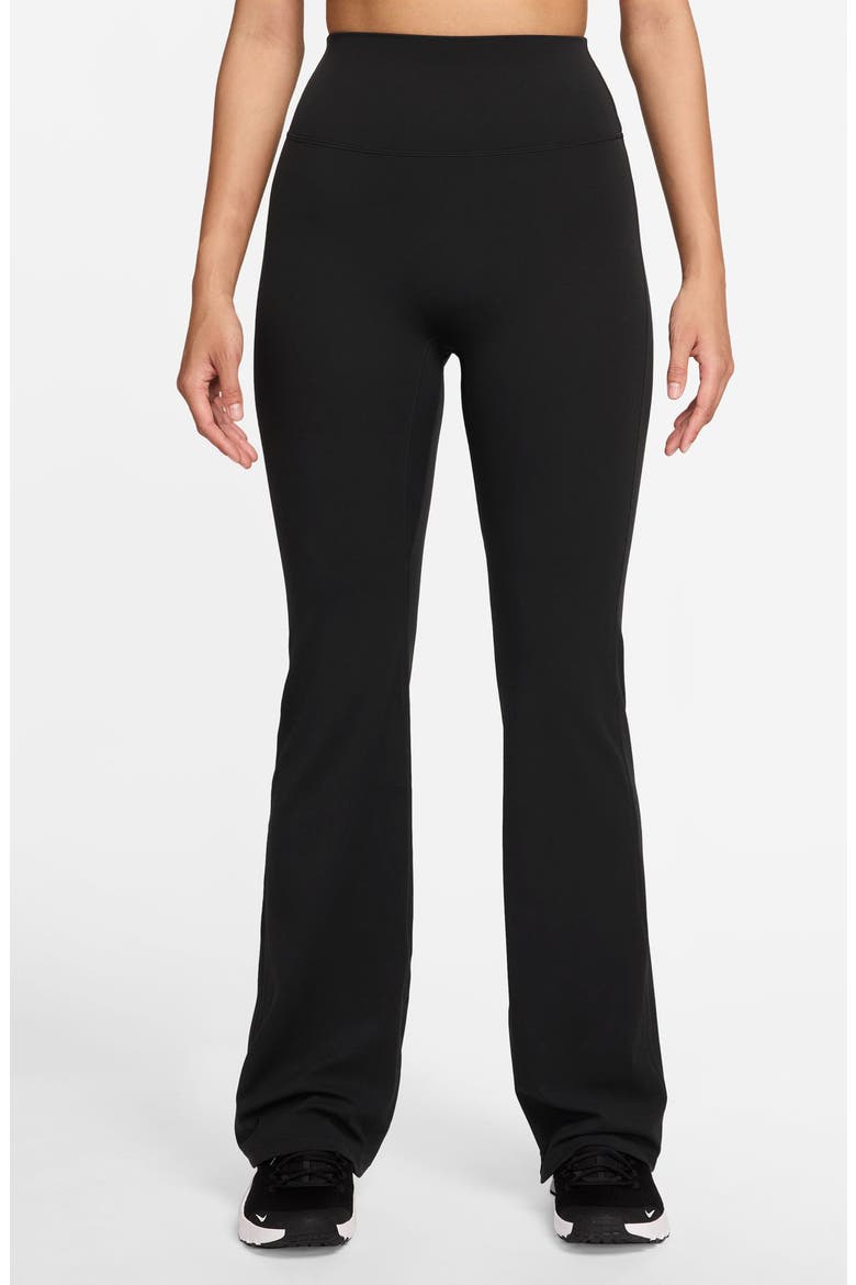 Zenvy Dri-FIT Flare Leggings, Main, color, 010 BLACK/COL GY