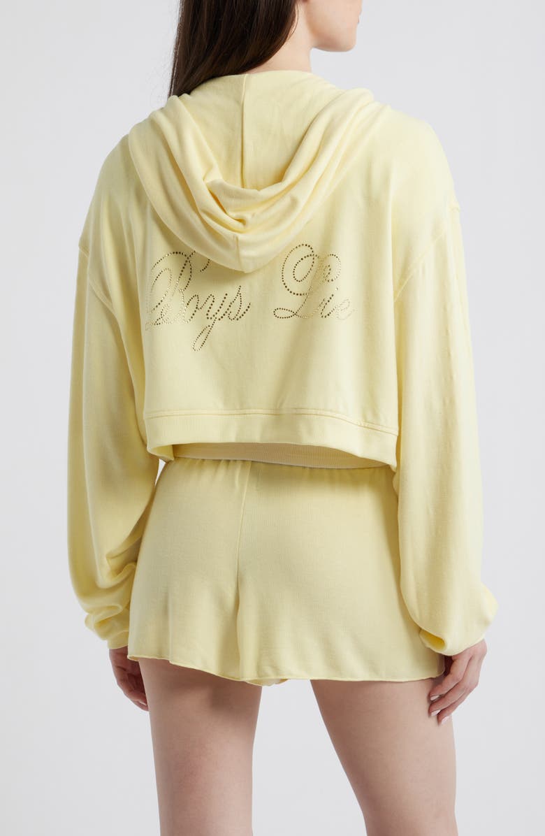 BOYS LIE <p>Boys Will Be Boys Zip-Up Sweatshirt</p>, Alternate, color, Yellow