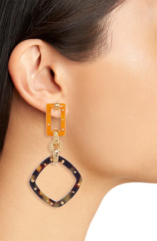 Gas Bijoux Escale Geo Drop Earrings In Gold