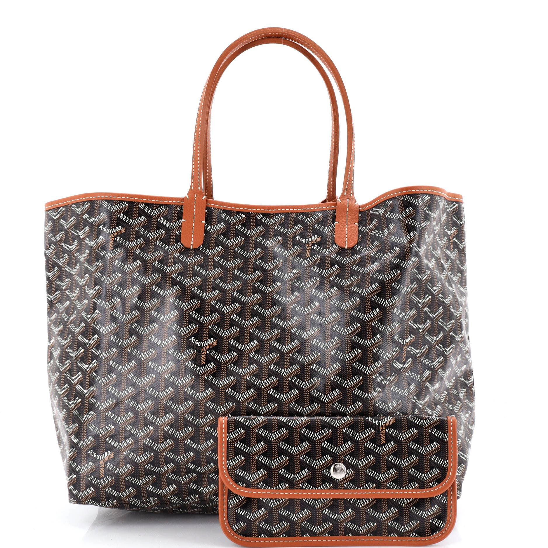 Pre-Owned Goyard Saint Louis Tote Coated Canvas PM, Alternate, color, Brown