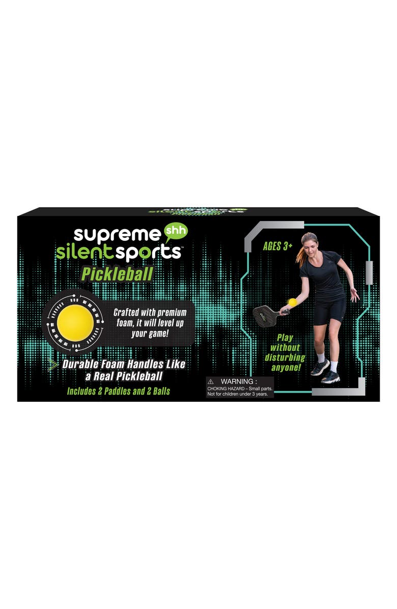 SNUGGIE Silent Pickleball Set, Alternate, color, Black