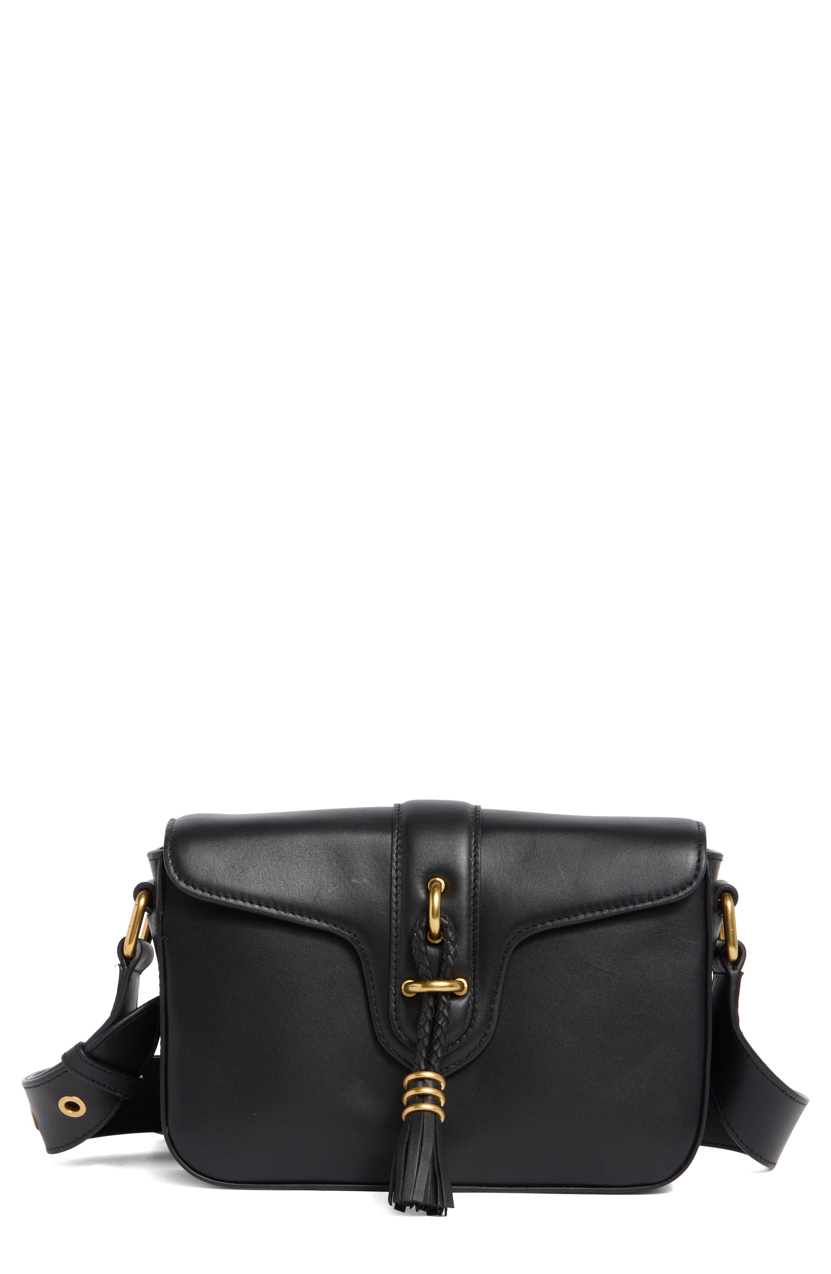 Vince Camuto Micah Leather Crossbody Bag, Main, color, 