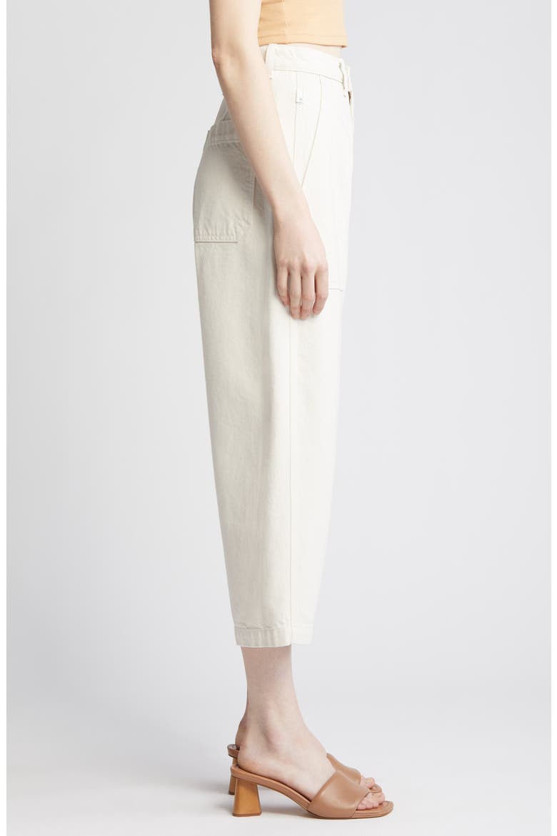 Camille High Waist Crop Straight Leg Jeans, Alternate, color, OPAL STONE
