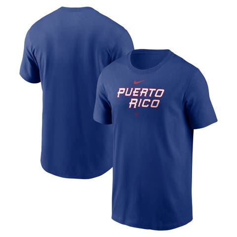 Men's Nike  Royal Puerto Rico Baseball 2026 World Baseball Classic Wordmark T-Shirt