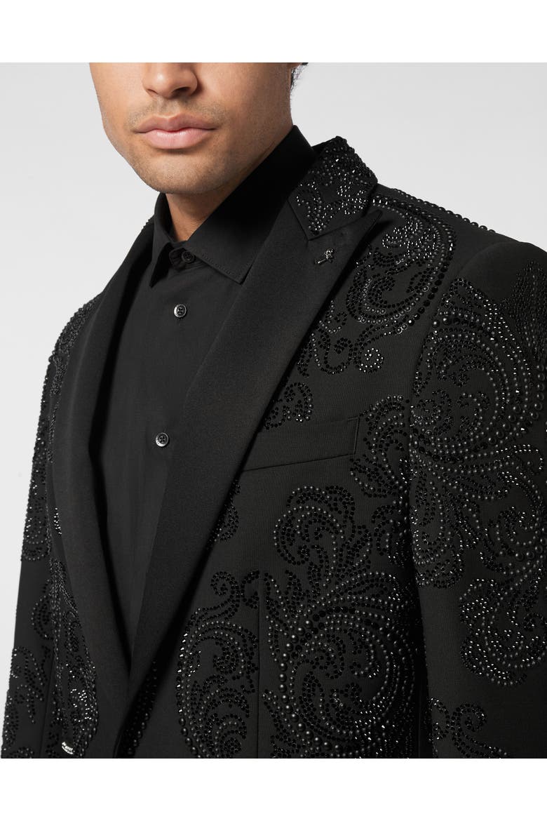 Wool Blazer Lord Fit Studs &Amp; Stones Stones Men, Alternate, color, black