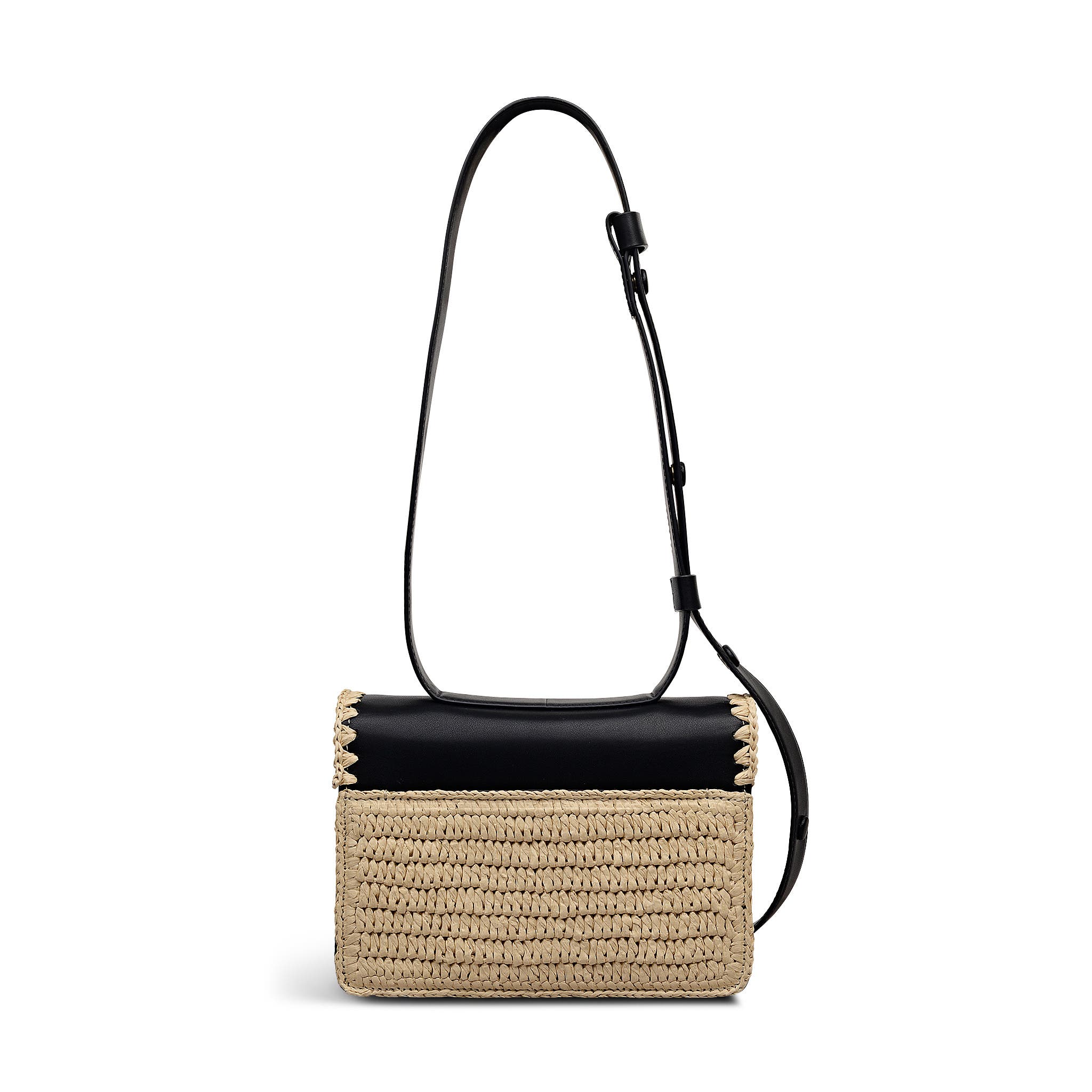 Radley The Belsize - Raffia Small Flapover Crossbody Bag, Alternate, color, Natural