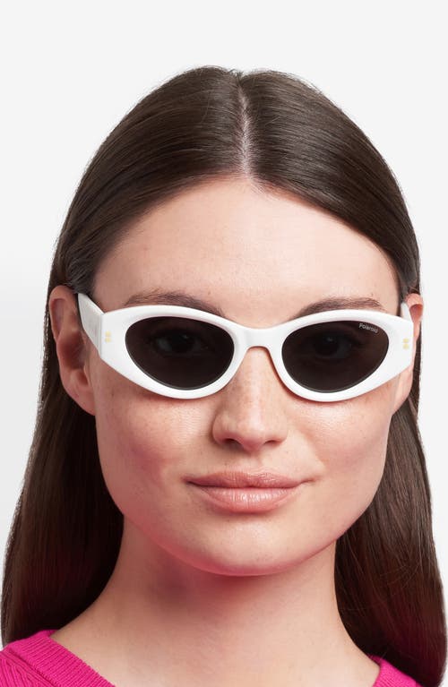 Polaroid 51mm Polarized Cat Eye Sunglasses