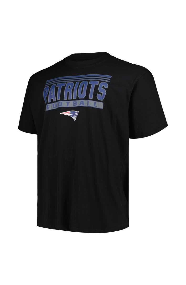FANATICS Men's Fanatics Branded Black New England Patriots Big & Tall Pop T-Shirt, Alternate, color, Black