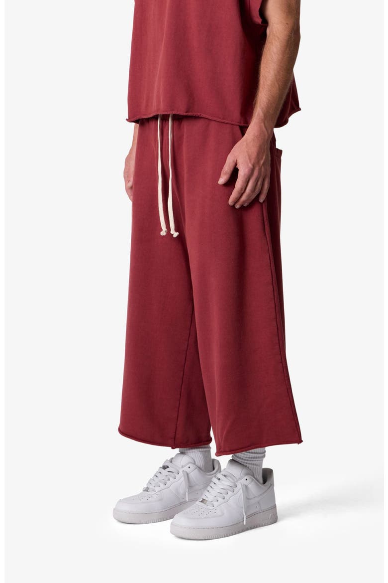 Extralong Sweat Shorts, Alternate, color, MAROON