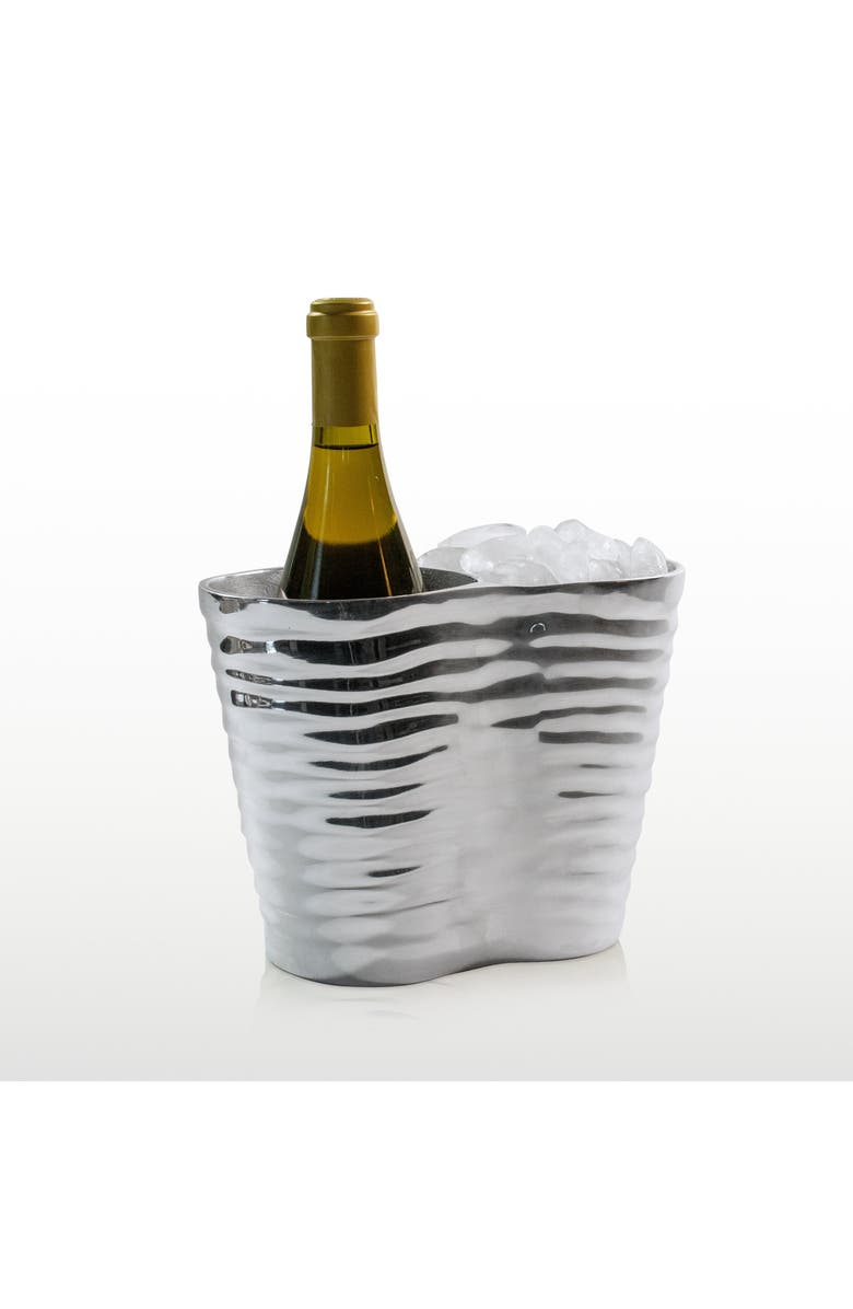 Lunares Aquos Wine Chiller W/ Ice Pocket, Main, color, Blue