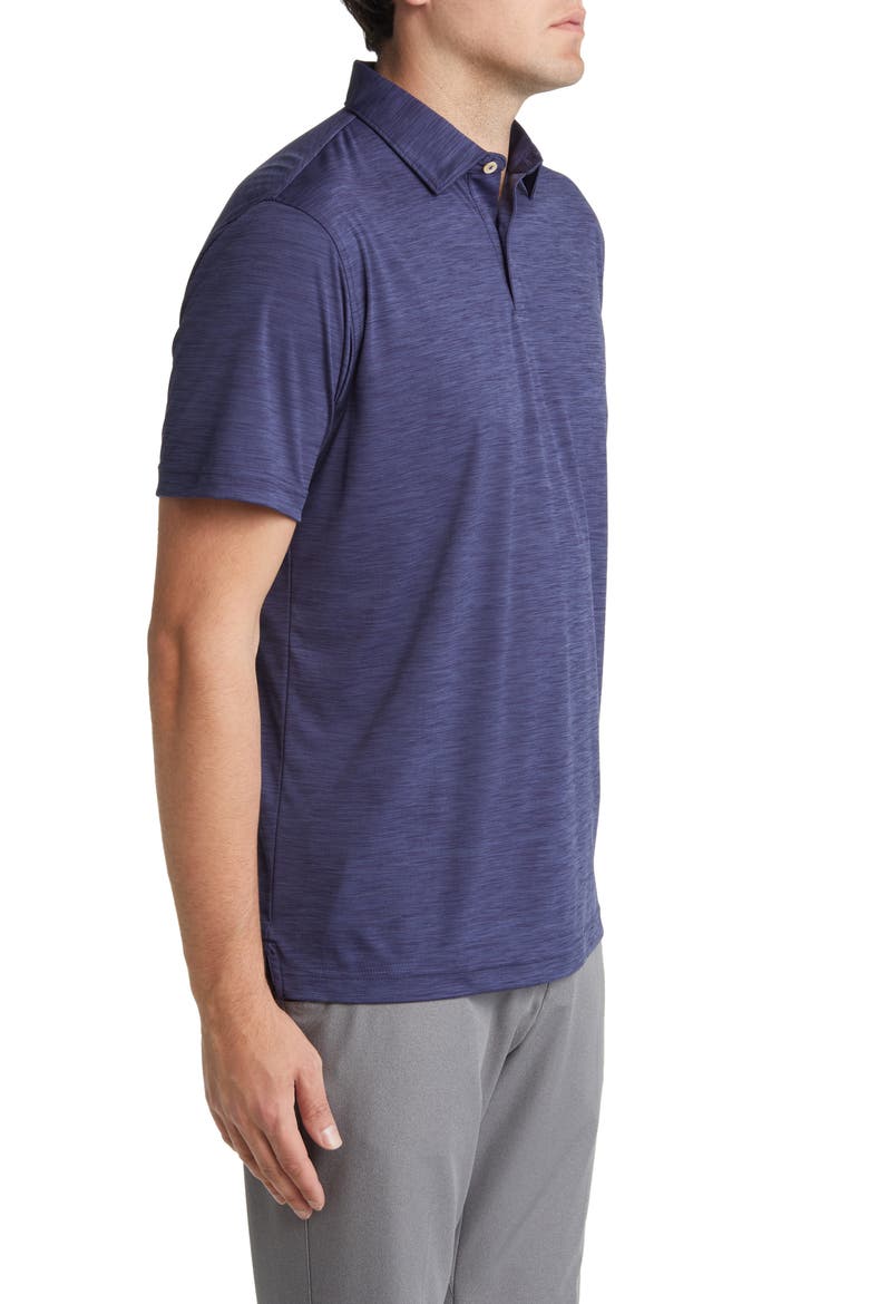 Featherweight Mélange Performance Polo, Alternate, color, NAVY