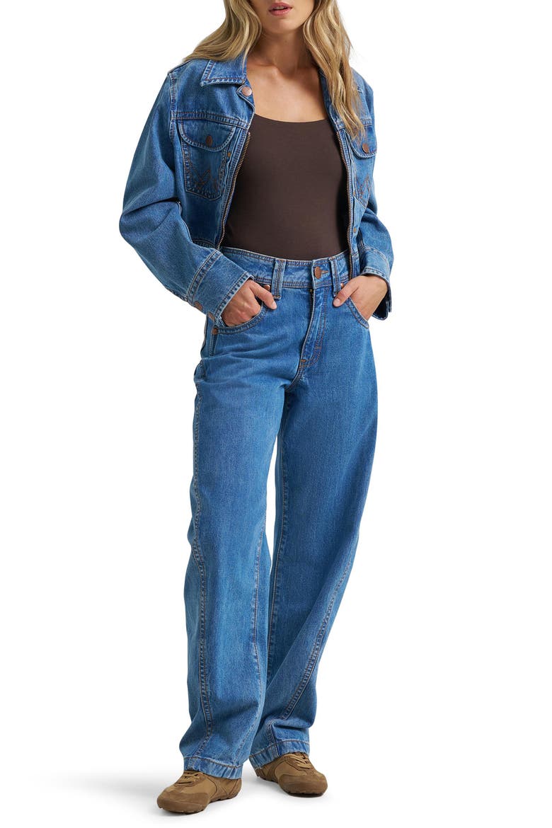 Super Barrel High Waist Wide Leg Jeans, Alternate, color, COWBOY FADE