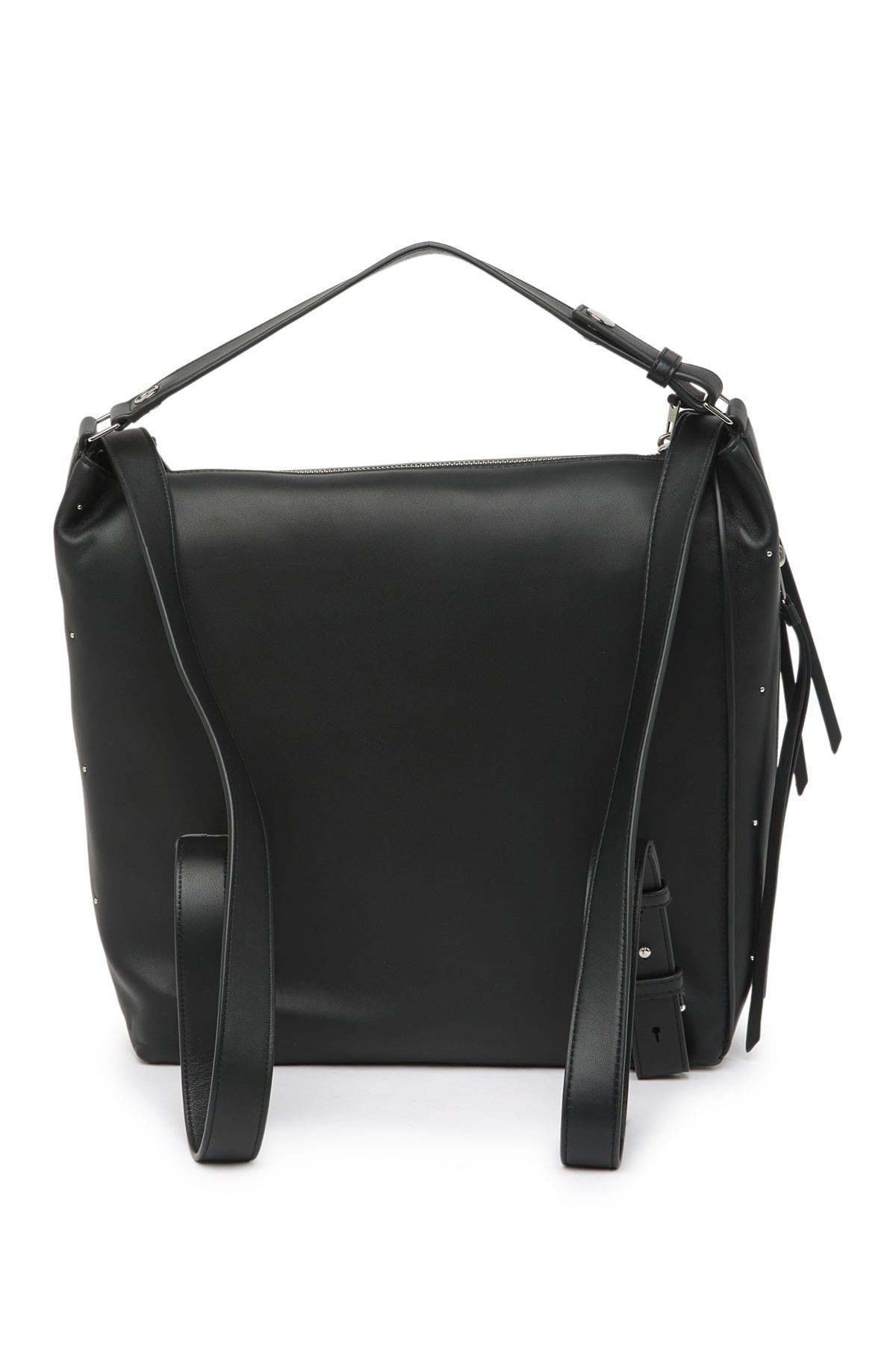 AllSaints Kathi Studded Leather Backpack, Main, color, 
