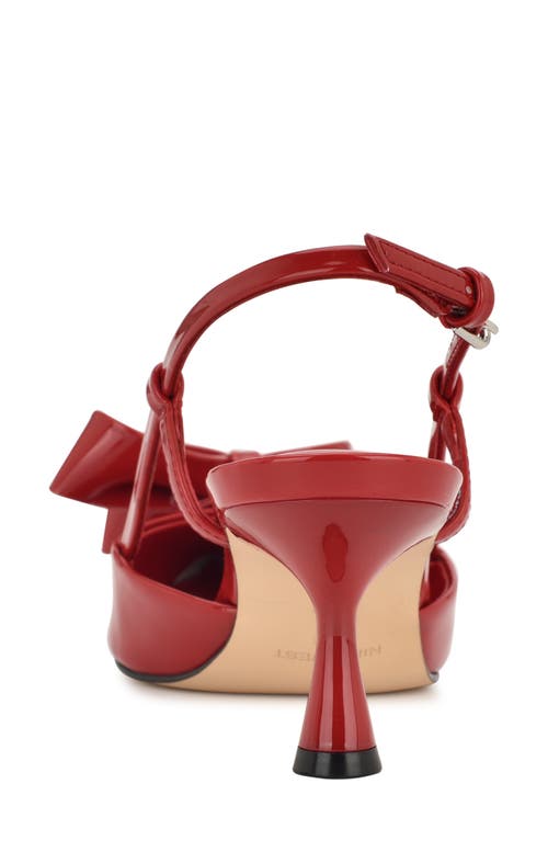 Nine West Raska Slingback Pointed Toe Pump In Red