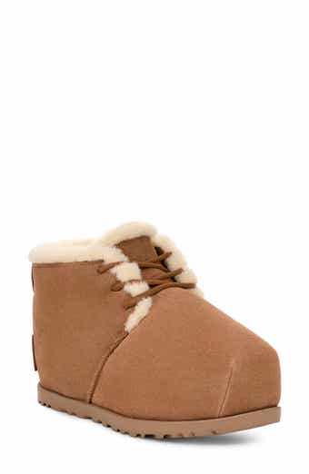UGG® Pumped Faux Fur Trim Slipper Bootie